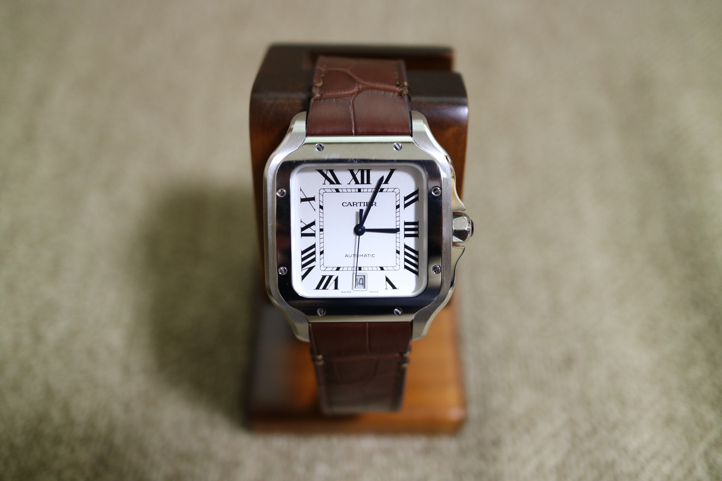 Cartier サントスドゥカルティエ レザーベルト 時計 替えベルト